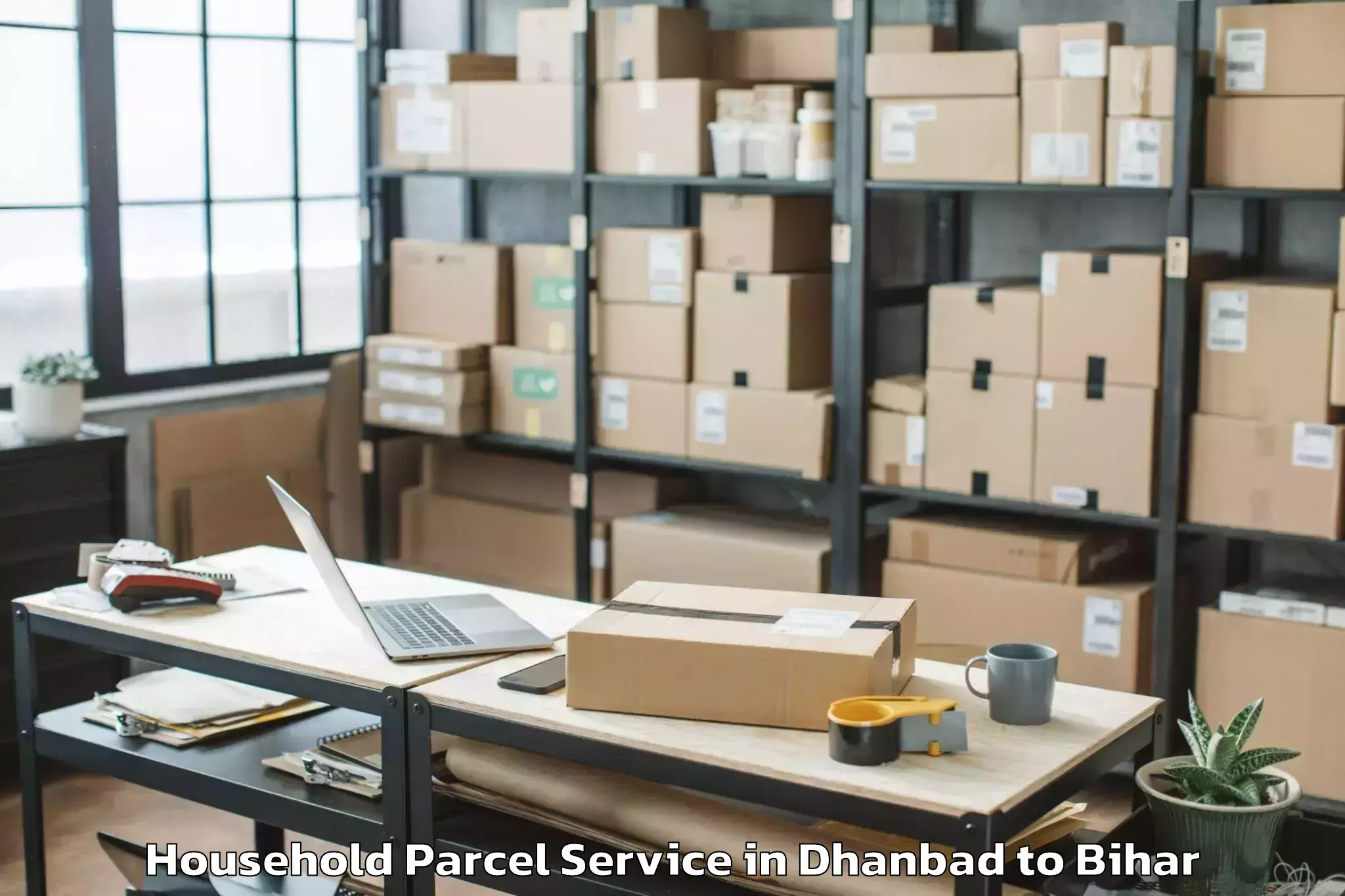 Easy Dhanbad to Ghanshampur Household Parcel Booking